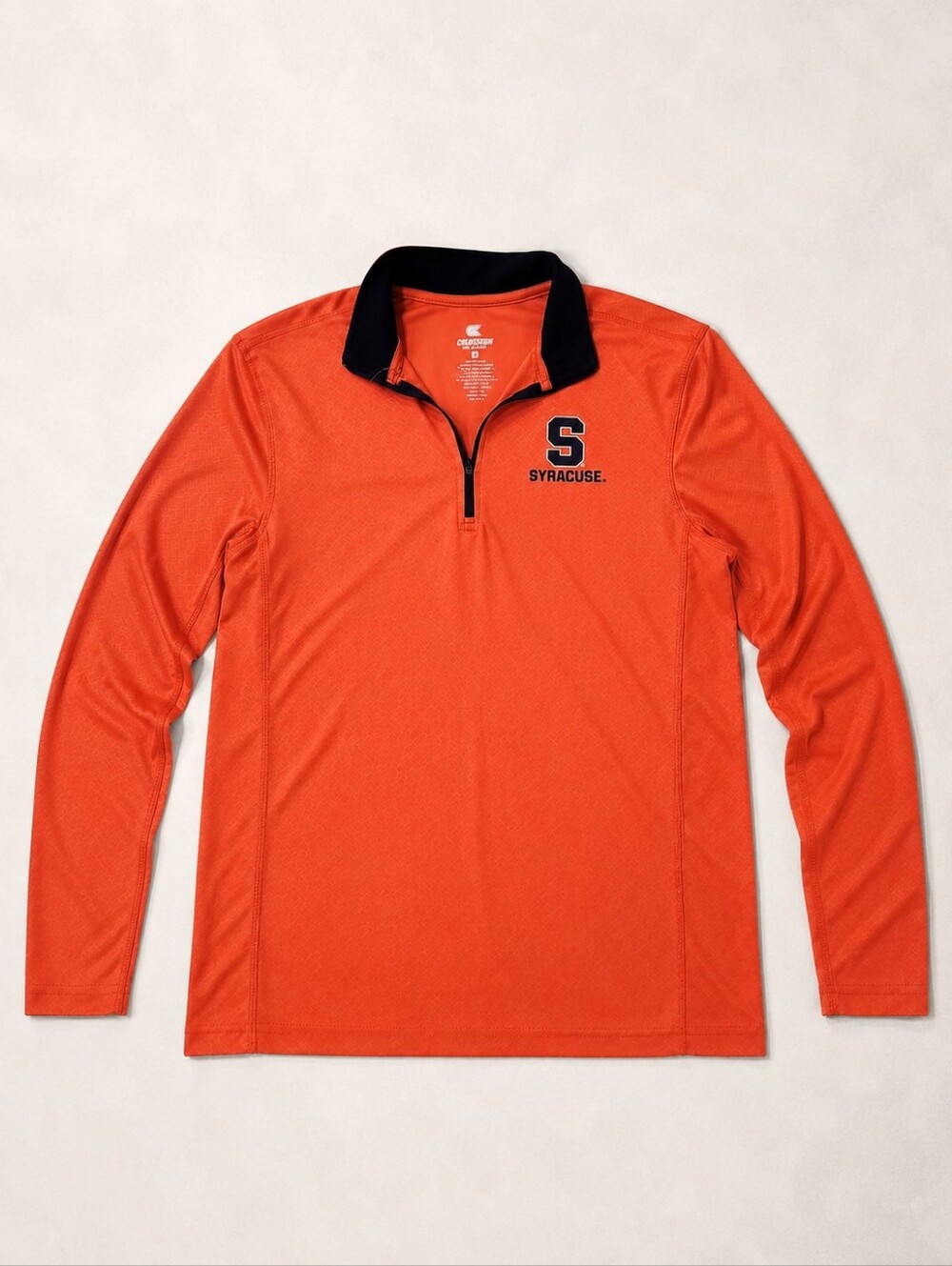 Men's Syracuse Orange 1/4 Zip Pullover Small Colosseum Athletic Performance Top
